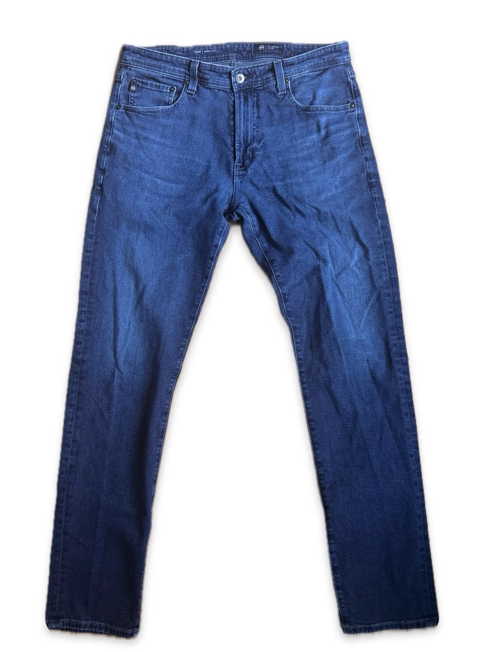 Ag Adriano Goldschmied Slim Straight Dark Blue Jeans